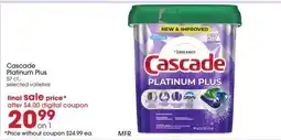 Giant Eagle Cascade Platinum Plus offer