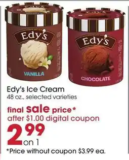 Giant Eagle Edy's Ice Cream offer