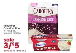Giant Eagle Minute or Carolina Rice offer
