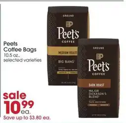 Giant Eagle Peets Coffee Bags offer