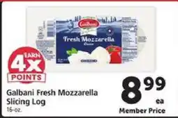 Safeway Galbani Fresh Mozzarella Slicing Log offer