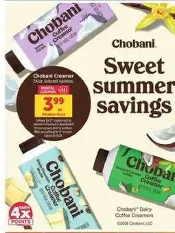 Safeway Chobani Coffee Creamer offer