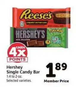 Safeway Hershey Single Candy Bar offer