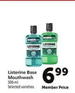 Safeway Listerine Base Mouthwash offer