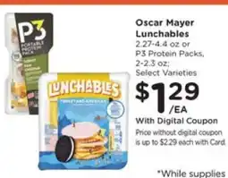 Pick'n Save Oscar Mayer Lunchables offer