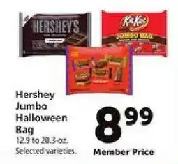 Safeway Hershey Jumbo Halloween Bag offer
