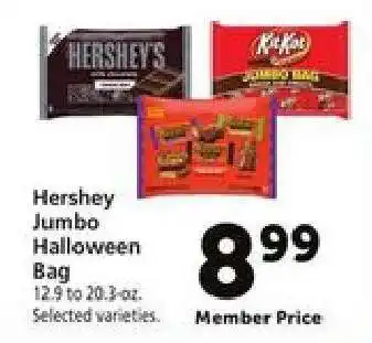 Safeway Hershey Jumbo Halloween Bag offer