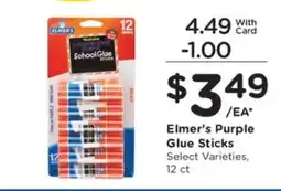 Pick'n Save Elmer’s Purple Glue Sticks offer
