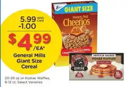 Pick'n Save General Mills Giant Size Cereal offer