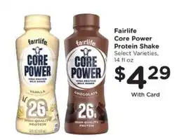 Pick'n Save Fairlife Core Power Protein Shake offer