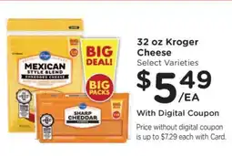Kroger Kroger Cheese offer