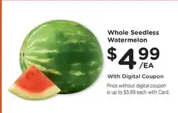 Kroger Whole Seedless Watermelon offer