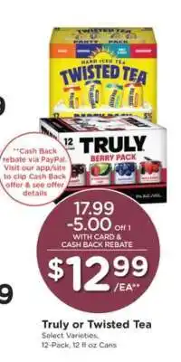 Pick'n Save Truly or Twisted Tea offer