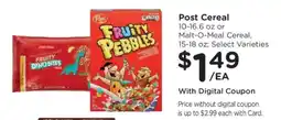 Kroger Post Cereal offer