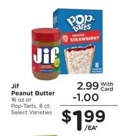 Kroger Jif Peanut Butter or Pop-Tarts offer
