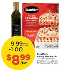 Kroger Stouffer's Family Size Entrée offer
