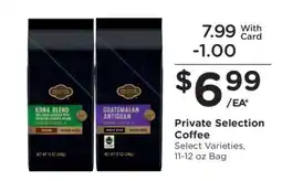 Kroger Private Selection Coffee offer