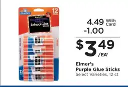 Kroger Elmer’s Purple Glue Sticks offer