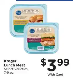 Kroger Kroger Lunch Meat offer