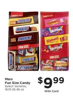 Kroger Mars Fun Size Candy offer