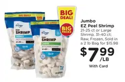 Kroger Jumbo EZ Peel Shrimp offer