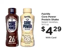 Kroger Fairlife Core Power Protein Shake offer
