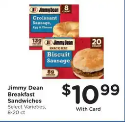 Kroger Jimmy Dean Breakfast Sandwiches offer