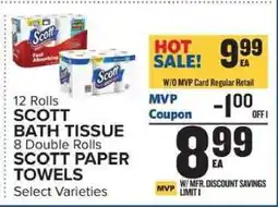 Food Lion Scott Bath Tissue Or Paper Towels offer