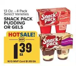 Food Lion Snack Pack Pudding or Gels offer
