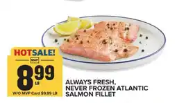 Food Lion ALWAYS FRESH, NEVER FROZEN ATLANTIC SALMON FILLET offer