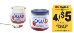 Food Lion Yoplait Oui Yogurt offer