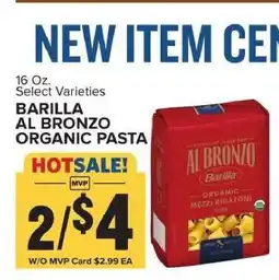 Food Lion Barilla Al Bronzo Organic Pasta offer