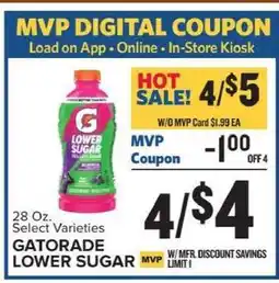 Food Lion Gatorade Lower Sugar offer