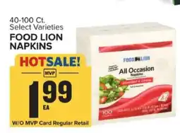 Food Lion FOOD LION NAPKINS offer