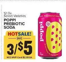 Food Lion Poppi Prebiotic Soda offer