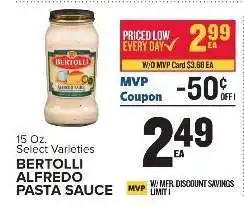 Food Lion Bertolli Alfredo Pasta Sauce offer