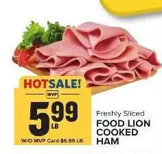 Food Lion FOOD LION COOKED HAM offer