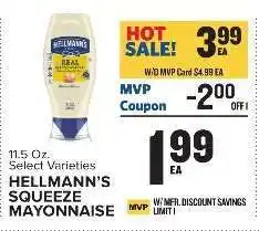 Food Lion Hellmann's Squeeze Mayonnaise offer