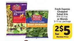 Albertsons Fresh Express Chopped Salad Kits or Blends offer