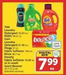 Albertsons Tide/Gain/Downy offer