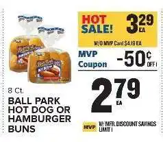 Food Lion Ball Park Hot Dog or Hamburger Buns offer