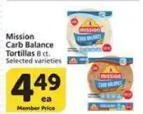Albertsons Mission Carb Balance Tortillas offer