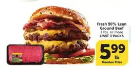 Albertsons Fresh 90% Lean Ground Beef offer