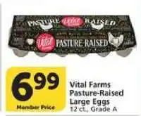 Albertsons Vital Farms Pasture-Raised Large Eggs offer