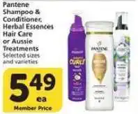 Albertsons Pantene Shampoo & Conditioner, Herbal Essences Hair Care or Aussie Treatments offer