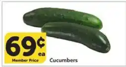 Albertsons Cucumbers offer