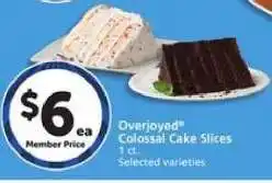 Albertsons Overjoyed Colossal Cake Slices offer
