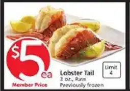 Albertsons Lobster Tail offer