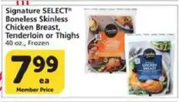 Albertsons Signature SELECT Boneless Skinless Chicken offer