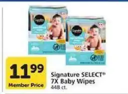 Albertsons Signature SELECT 7X Baby Wipes offer